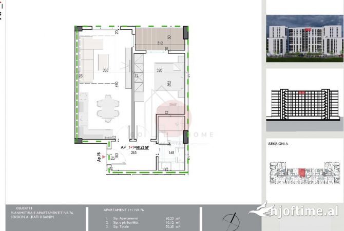 Shtepi ne shitje 1+1 ne Tirane - 49,200 Euro