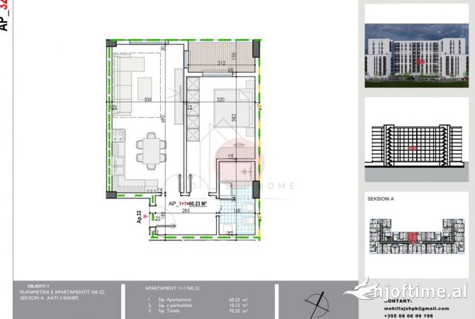 Shtepi ne shitje 1+1 ne Tirane - 50,600 Euro