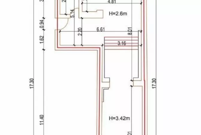 Ambiente Commerciale in Affitto 1+1 a Tirana - 2,300 Euro