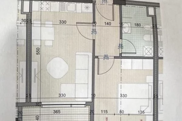 House for Sale 1+1 in Tirana - 93,000 Euro