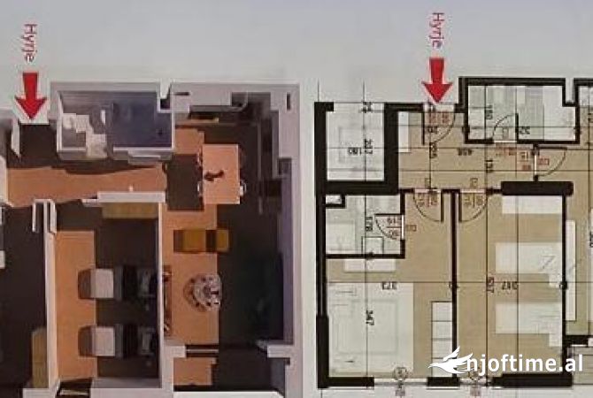 Shtepi ne shitje 2+1 ne Tirane - 140,000 Euro