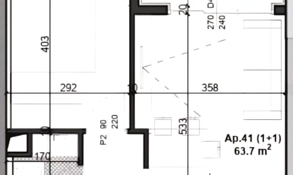 Appartamento in vendita a Tirana 1+1, Vuoto