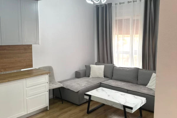 Ne zonen e Ali Demit,Rezidenca Kadiu jepet me qera apartament 1+1,i mobiluar 45,000L