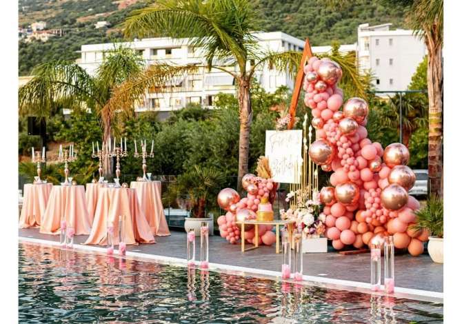 Rita Dekor ofron sherbime profesionale per Dekore ambientesh, organizime per Ditelindje, Pagezime, Ceremoni, Inagurime etj.