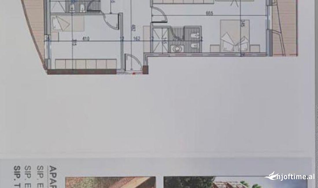 Shtepi ne shitje Apartament ne Tirane, 2+1, Mobilimi Bosh, pa mobiluar, Pagesa 304,000  Euro.