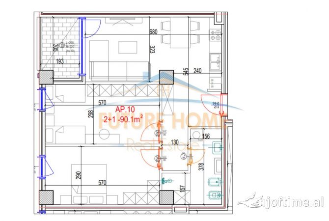 Shtepi ne shitje 2+1 ne Tirane - 188,000 Euro