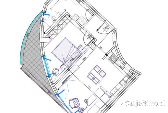 Shtepi ne shitje 1+1 ne Tirane - 127,000 Euro