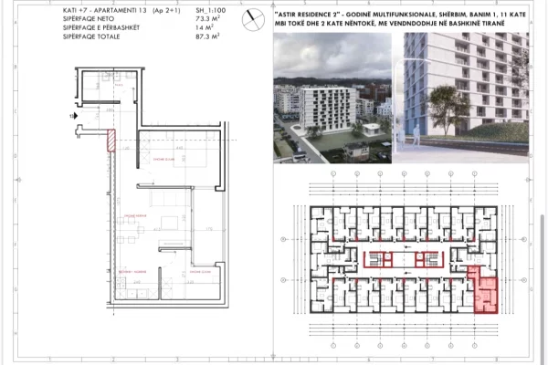 Shitet apartament 2+1 Astir Rruga Sokrat Miho!
