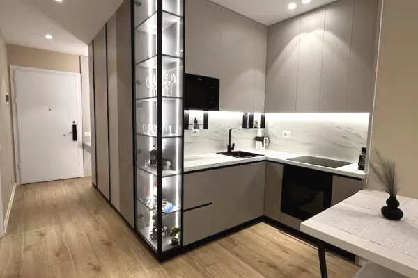 Shtepi me qera Apartament ne Tirane, 1+1, Mobilimi E mobiluar, Pagesa 600  Euro.