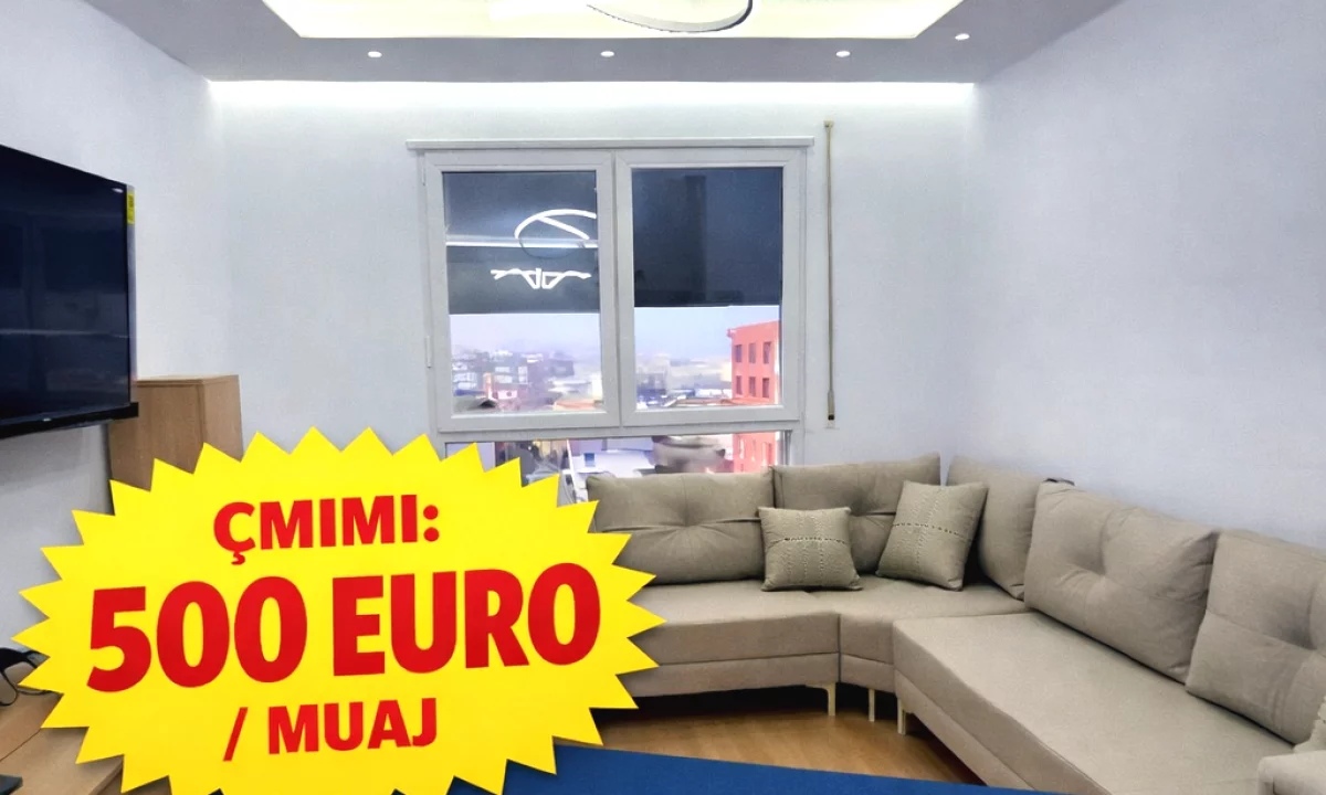 Shtepi me qera Apartament ne Tirane, 3+1, Mobilimi E mobiluar, Pagesa 500  Euro.
