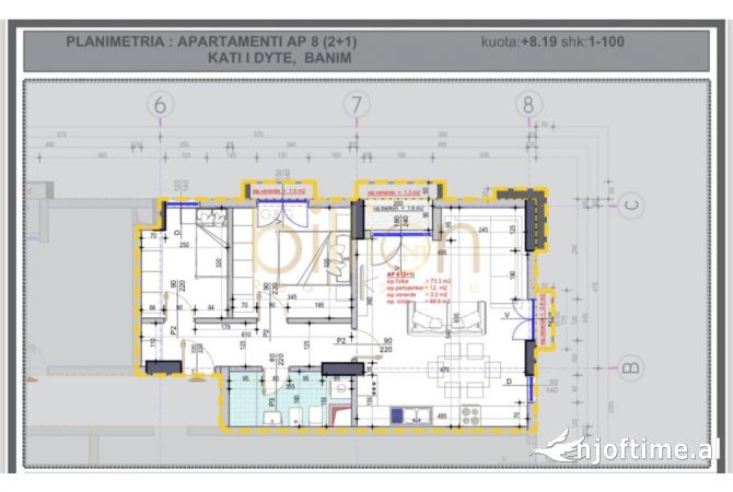 Shtepi ne shitje 2+1 ne Tirane - 86,600 Euro