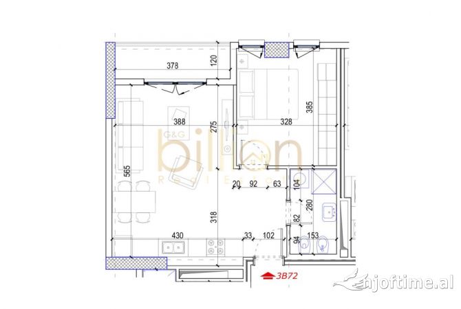 Shtepi ne shitje 1+1 ne Tirane - 63,400 Euro