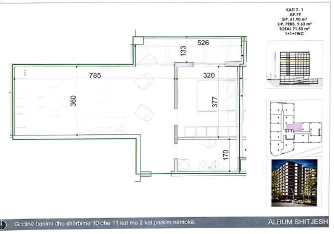 Shtepi ne shitje 1+1 ne Tirane - 103,720 Euro