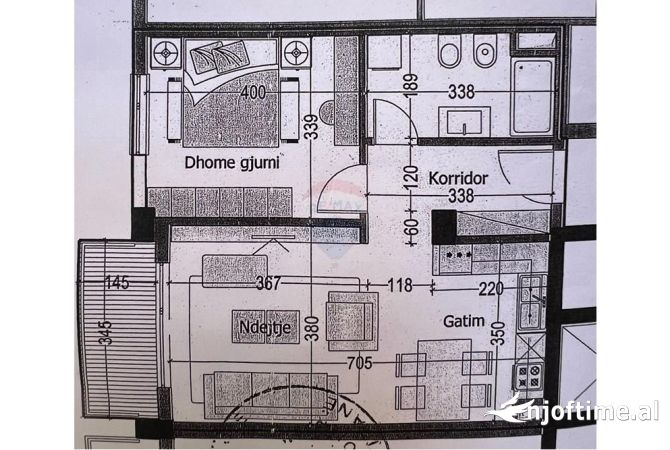 Shtepi ne shitje 1+1 ne Tirane - 122,000 Euro