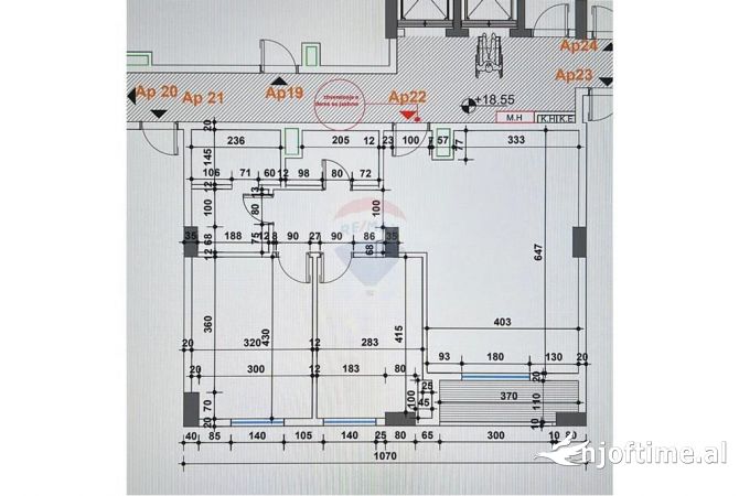 Ambient biznesi me qera 3+1 ne Tirane - 1,000 Euro