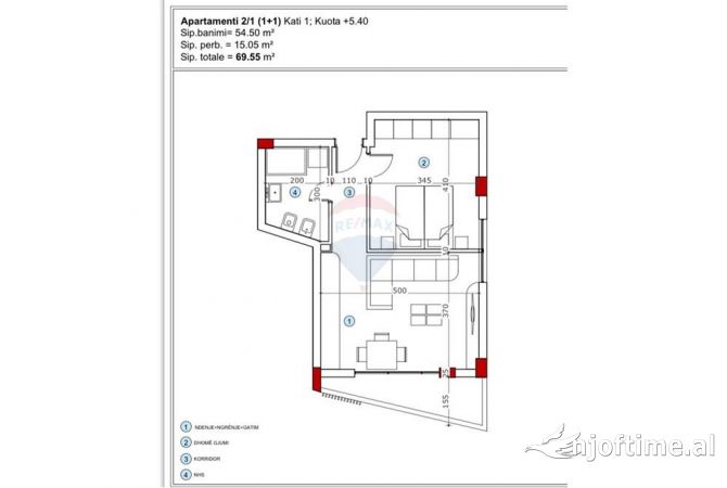 Shtepi ne shitje 1+1 ne Tirane - 121,000 Euro