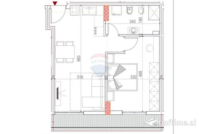 Shtepi ne shitje 1+1 ne Tirane - 66,990 Euro