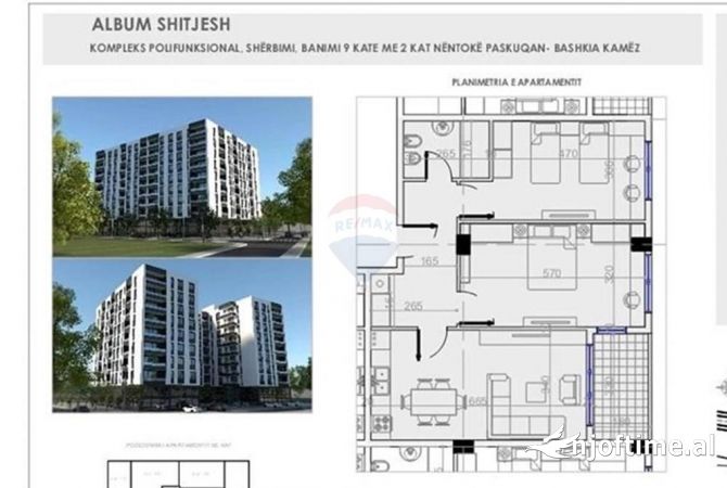 Shtepi ne shitje Apartament ne Tirane, 2+1, Mobilimi Bosh, pa mobiluar, Pagesa 110,000  Euro.