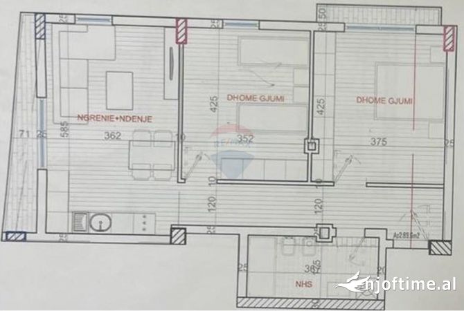 Shtepi ne shitje 2+1 ne Tirane - 187,340 Euro