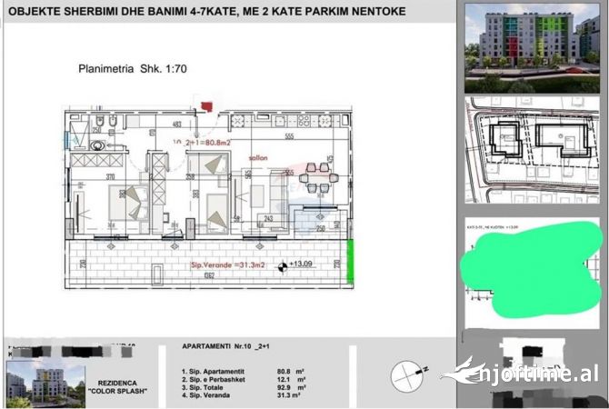 Shtepi ne shitje 2+1 ne Tirane - 119,400 Euro