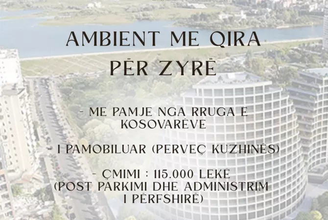 Business Property for Rent 3+1 in Tirana - 115,000 Leke