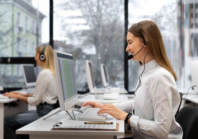Njoftime Pune operatore telefonik per gjuhet Gjermane, Italiane, Greke, Angleze, Spanjolle, 