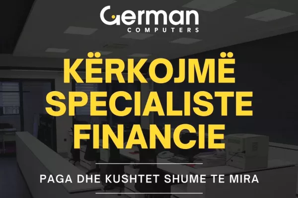 Njoftime Pune Specialiste Finance