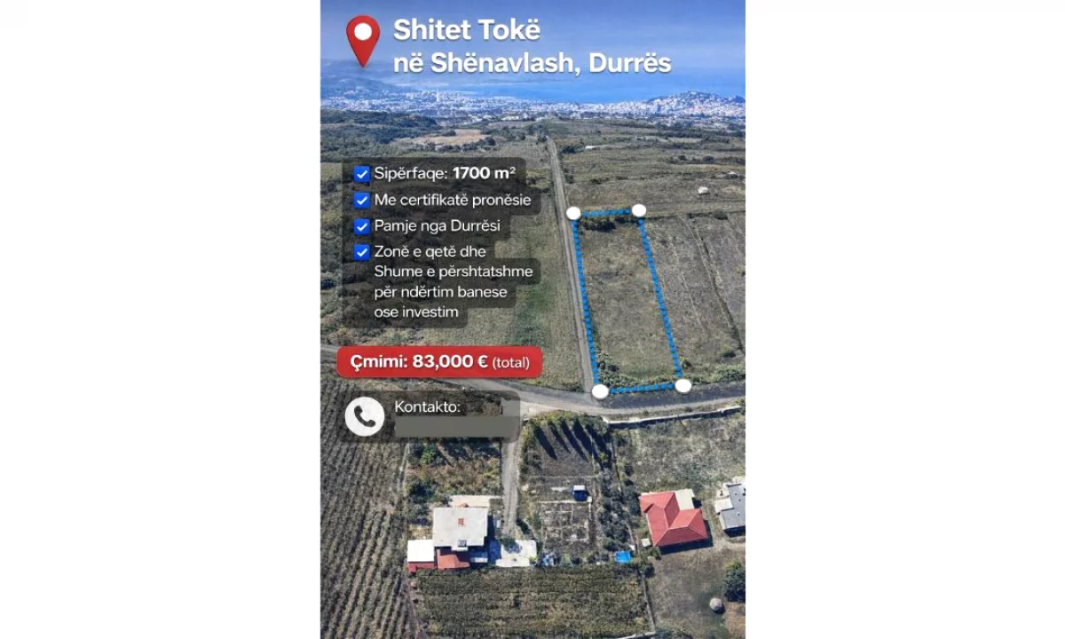 SHITET TOKE – SHENAVLASH, DURRES
