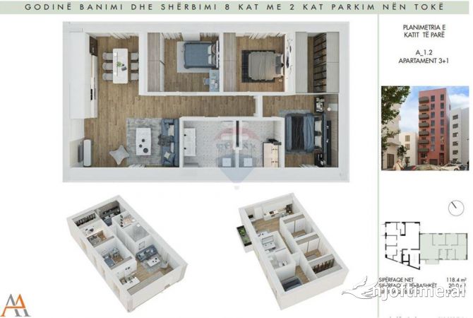 Shtepi ne shitje 3+1 ne Tirane - 387,520 Euro