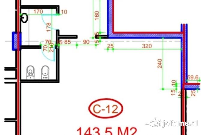 Ambient biznesi me qera 3+1 ne Tirane - 3,300 Euro