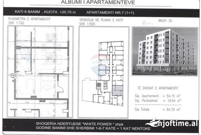 Shtepi ne shitje 1+1 ne Tirane - 55,100 Euro