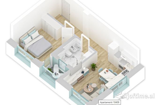 Shtepi ne shitje 1+1 ne Tirane - 84,000 Euro