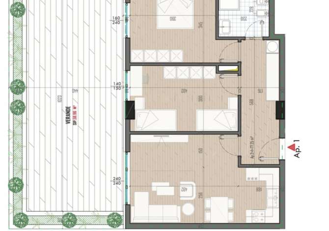 Shtepi ne shitje 2+1 ne Tirane - 112,963 Euro