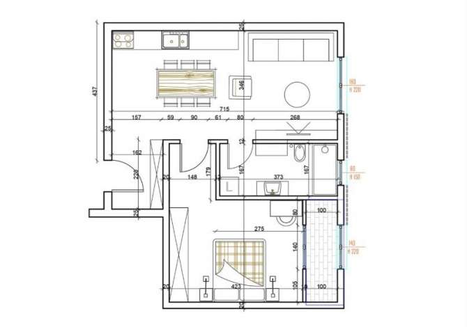 Shtepi ne shitje 1+1 ne Tirane - 67,600 Euro