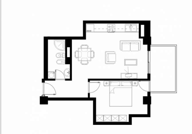 Shtepi ne shitje 1+1 ne Tirane - 137,000 Euro
