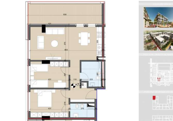 Shtepi ne shitje 2+1 ne Tirane - 108,243 Euro