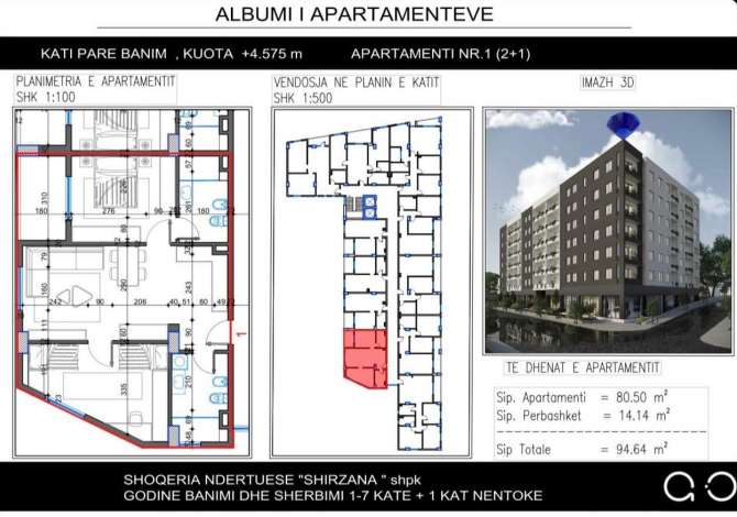 Shtepi ne shitje 2+1 ne Tirane - 99,372 Euro