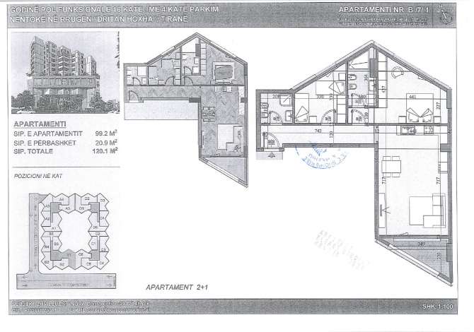 Shtepi ne shitje 2+1 ne Tirane - 198,165 Euro