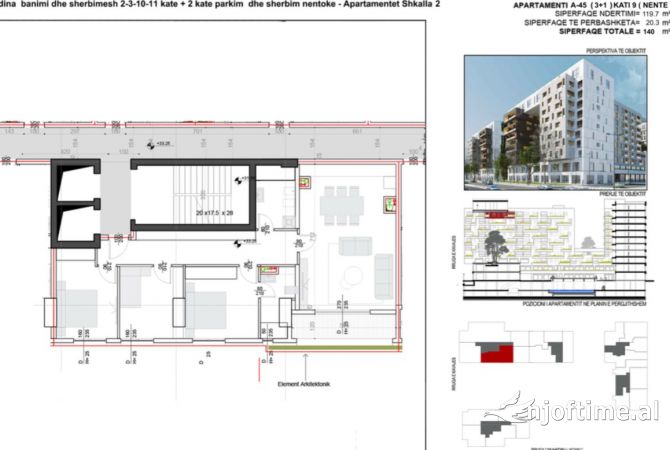 Shtepi ne shitje Apartament ne Tirane, 3+1, Mobilimi Bosh, pa mobiluar, Pagesa 336,000  Euro.