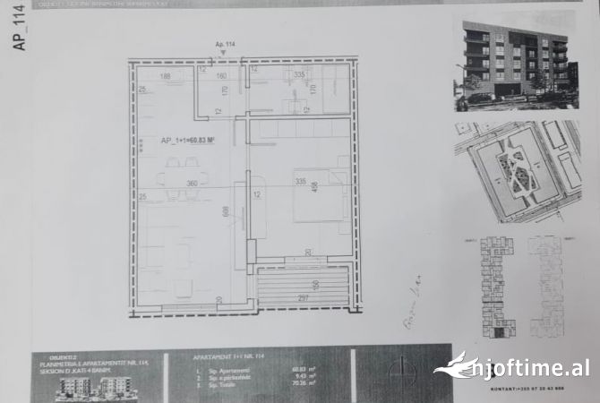 Shtepi ne shitje 1+1 ne Tirane - 56,208 Euro