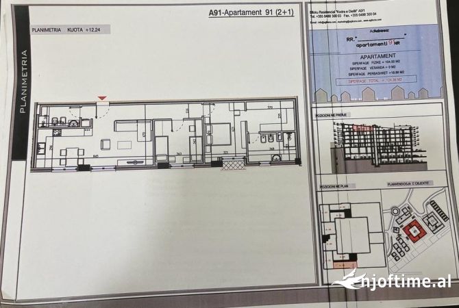 Shtepi ne shitje 2+1 ne Tirane - 231,000 Euro