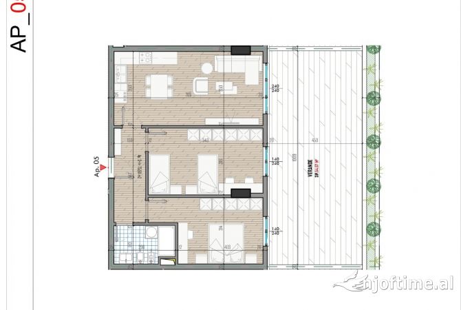 Shtepi ne shitje 2+1 ne Tirane - 99,130 Euro