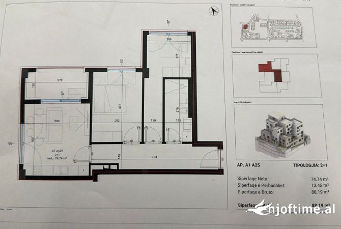 House for Sale 2+1 in Himara - 264,570 Euro