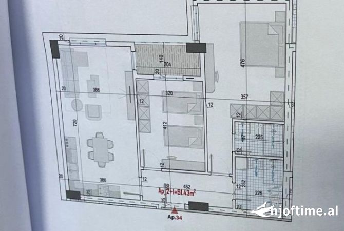 Shtepi ne shitje 2+1 ne Tirane - 83,312 Euro