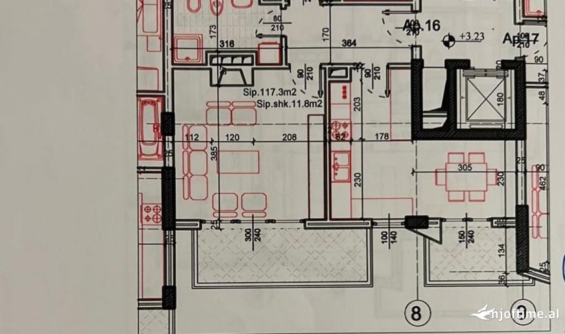 Shtepi ne shitje Apartament ne Tirane, 2+1, Mobilimi Bosh, pa mobiluar, Pagesa 129,000  Euro.