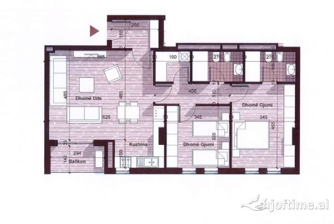 Shtepi ne shitje 2+1 ne Tirane - 130,000 Euro