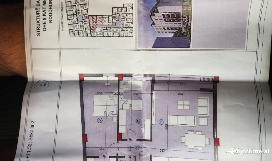 Shtepi ne shitje Apartament ne Tirane, 2+1, Mobilimi Bosh, pa mobiluar, Pagesa 156,000  Euro.