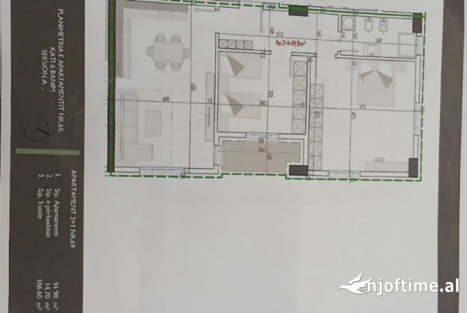 Shtepi ne shitje 2+1 ne Tirane - 85,280 Euro