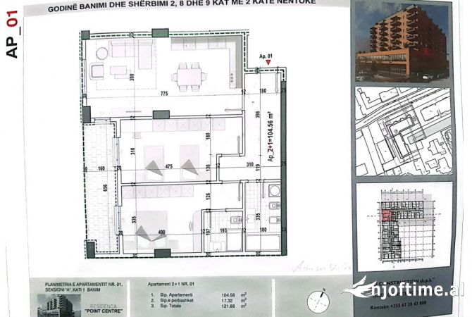 Shtepi ne shitje 2+1 ne Tirane - 113,348 Euro