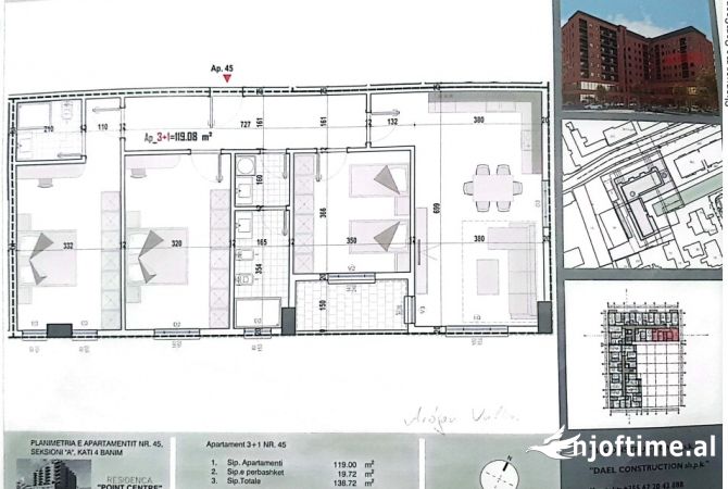 Shtepi ne shitje 3+1 ne Tirane - 129,000 Euro